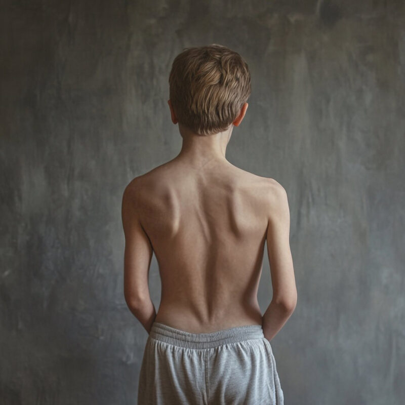 肩甲骨翼状側弯症：問題への対処と治療法